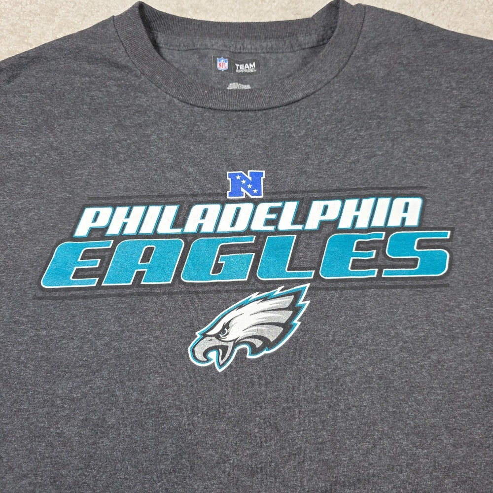 NFL Team Philadelphia Eagles T-Shirt Mens Size XL Dark Heather Gray Graphic Logo